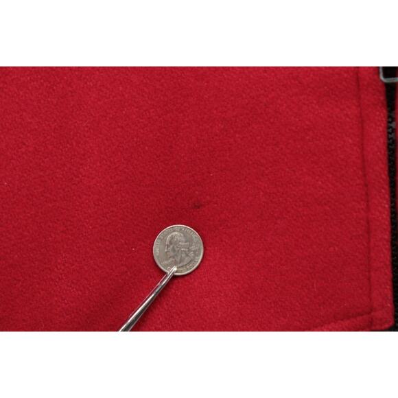 VTG Bomber Jacket by Price Men S Red Black  Southwestern Embroidered Cow Skull - Picture 2 of 14